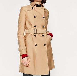 NWT Zara Long Trench Coat
